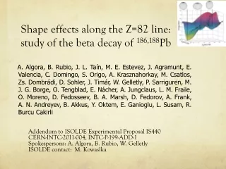 Shape effects along the Z=82 line:  study of the beta decay of  186,188 Pb