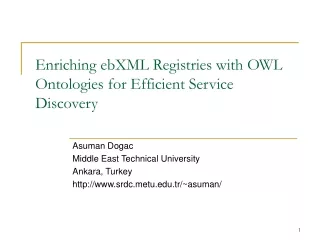 Enriching ebXML Registries with OWL Ontologies for Efficient Service Discovery