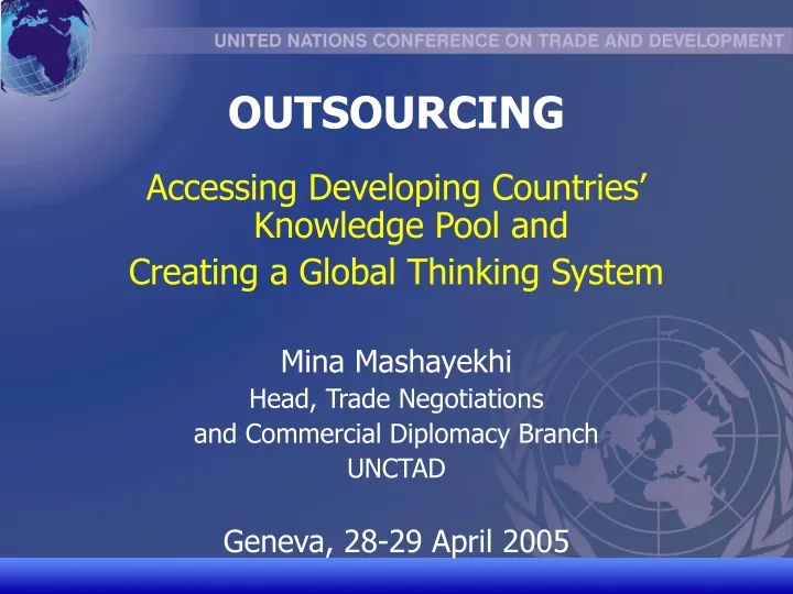 outsourcing accessing developing countries