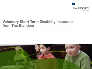 Voluntary Short Term Disability Insurance from The Standard