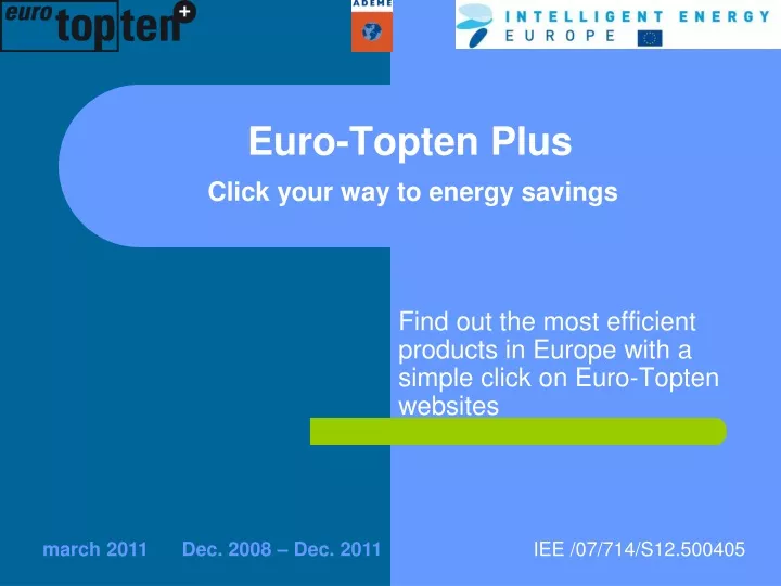 euro topten plus click your way to energy savings