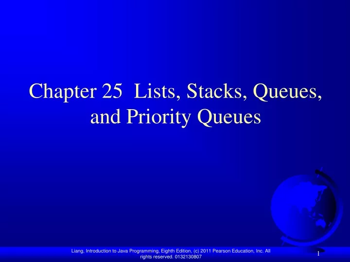 chapter 25 lists stacks queues and priority queues