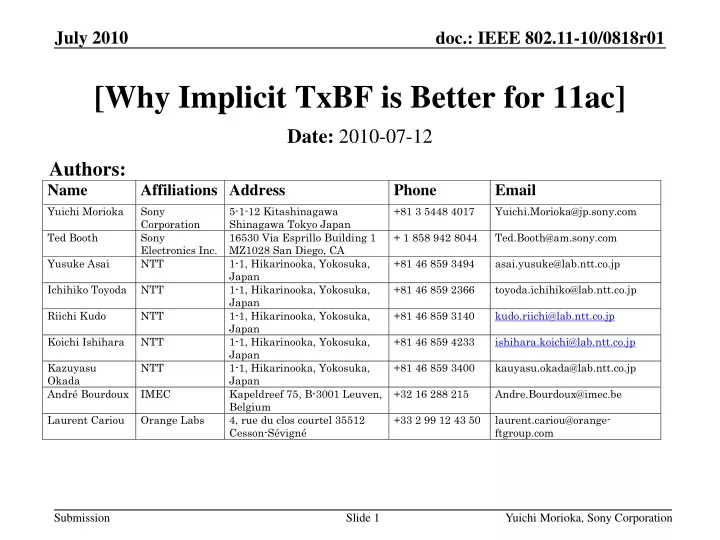 why implicit txbf is better for 11ac