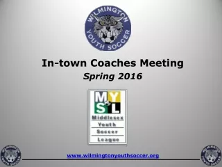 In-town Coaches Meeting Spring 2016