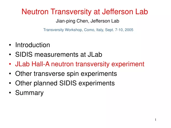 neutron transversity at jefferson lab