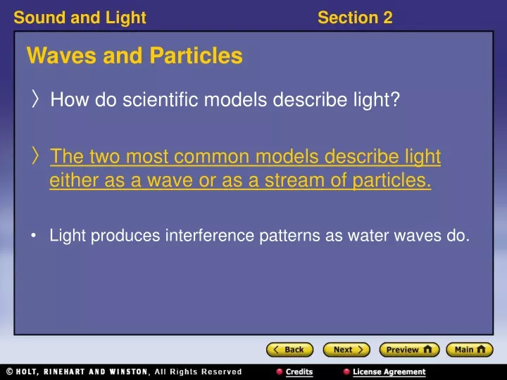 waves and particles