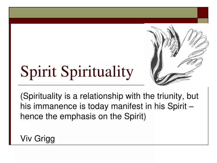 spirit spirituality