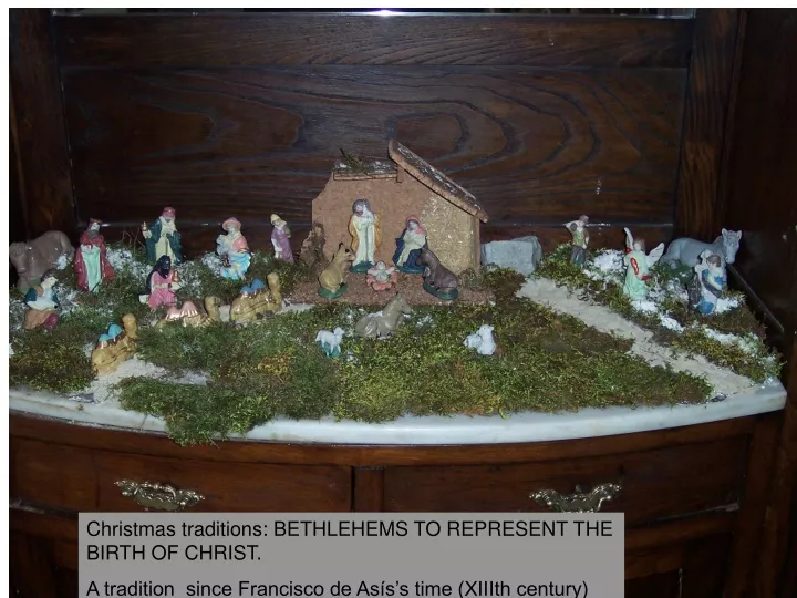christmas traditions bethlehems to represent