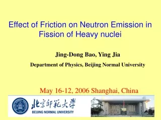 Effect of Friction on Neutron Emission in Fission of Heavy nuclei