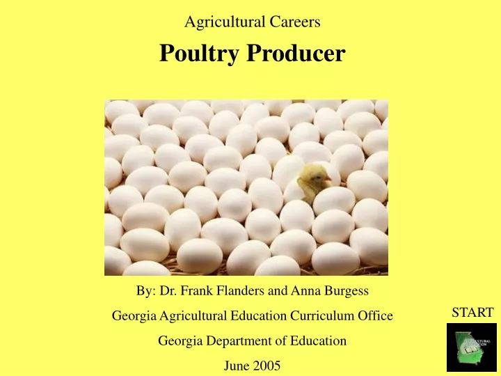 agricultural careers poultry producer