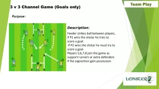 3 v 3 Channel Game (Goals only)