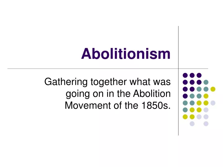 abolitionism