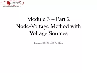 Module 3 – Part 2 Node-Voltage Method with Voltage Sources