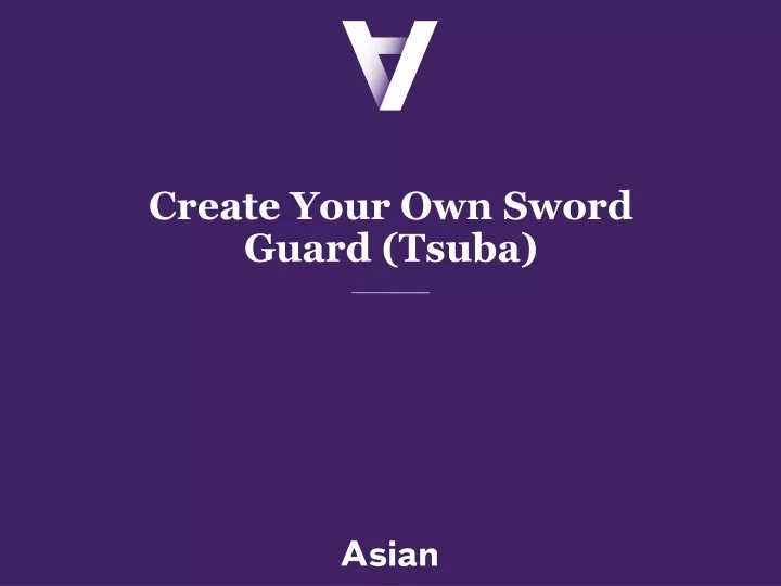 create your own sword guard tsuba