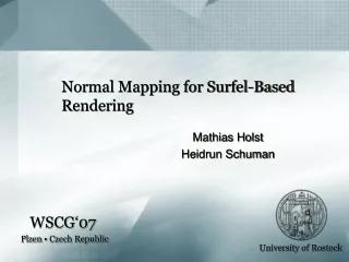 Normal Mapping for Surfel-Based   Rendering