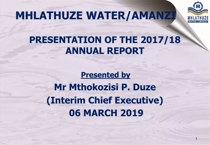 mhlathuze water amanzi