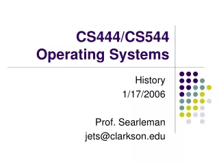 CS444/CS544 Operating Systems