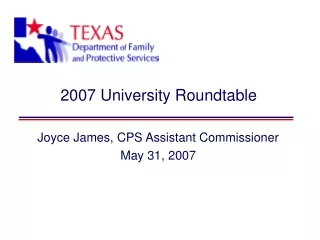 2007 University Roundtable