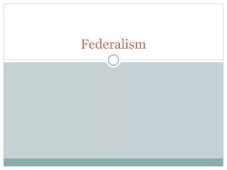 Federalism