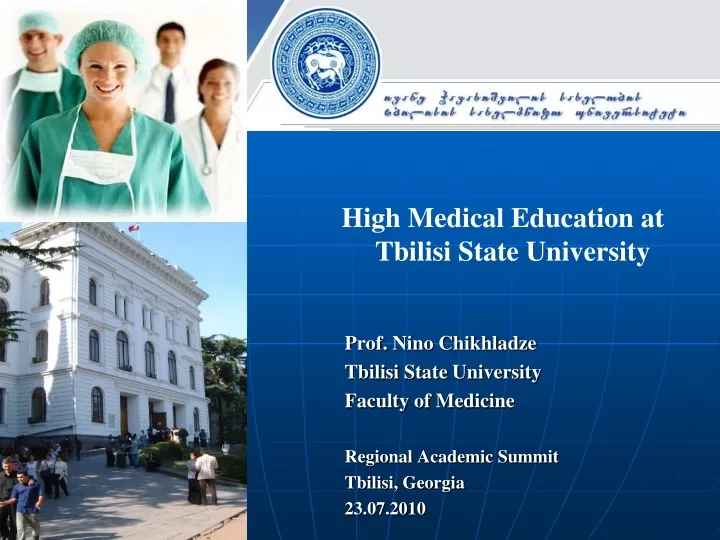 high medical education at tbilisi state university