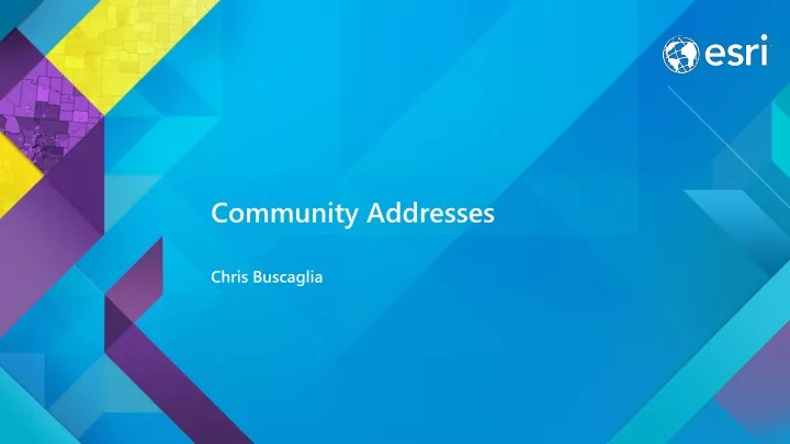 community addresses