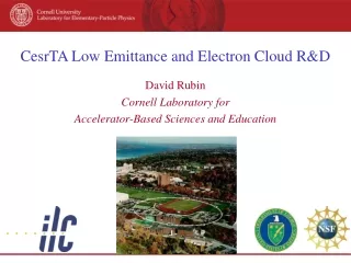 CesrTA Low Emittance and Electron Cloud R&amp;D
