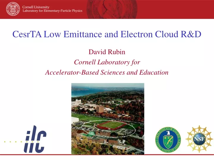 cesrta low emittance and electron cloud r d