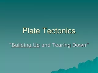 Plate Tectonics