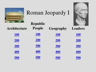 Roman Jeopardy I