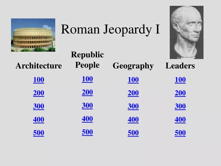 roman jeopardy i