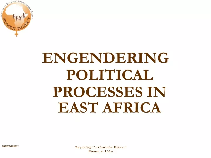 engendering political processes in east africa