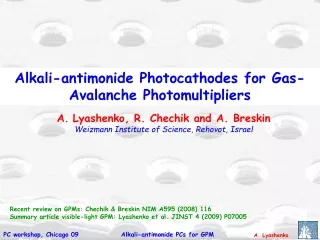 Alkali-antimonide Photocathodes for Gas-Avalanche Photomultipliers