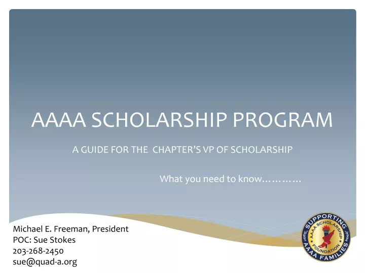 aaaa scholarship program