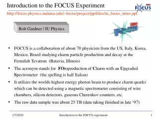 Rob Gardner / IU Physics