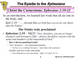 The Epistle to the  Ephesians