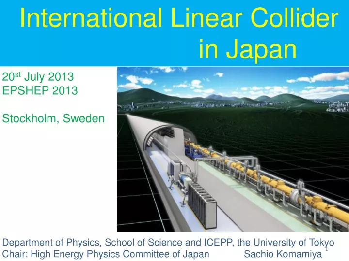international linear collider in japan