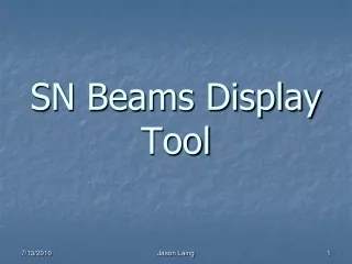 SN Beams Display Tool