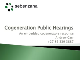 Cogeneration Public Hearings