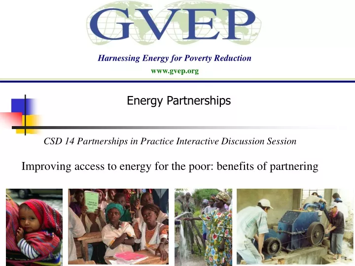 harnessing energy for poverty reduction