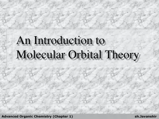 An Introduction to  Molecular Orbital Theory