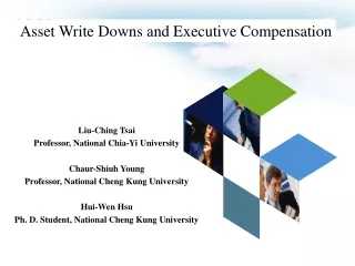 Liu-Ching Tsai  Professor, National Chia-Yi University Chaur-Shiuh Young