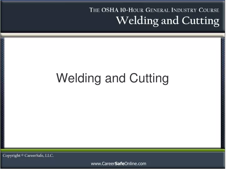 welding and cutting