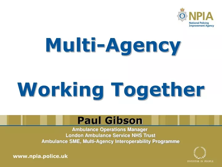 multi agency working together