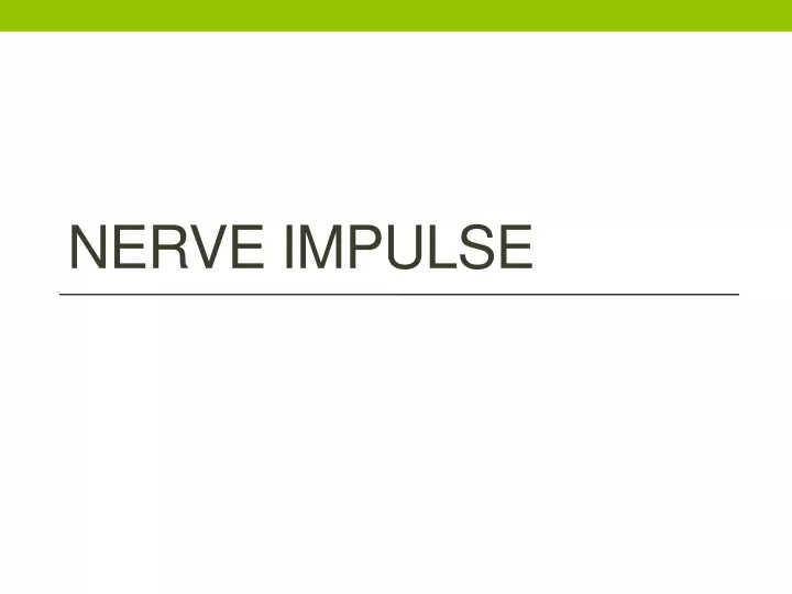 nerve impulse