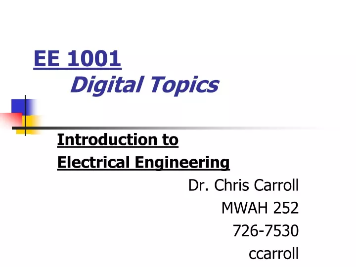 ee 1001 digital topics