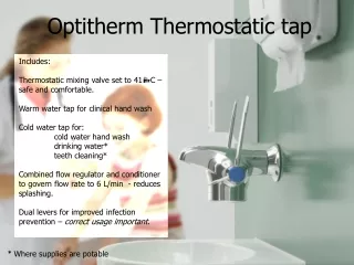 Optitherm Thermostatic tap