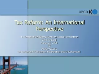 Tax Reform: An International Perspective