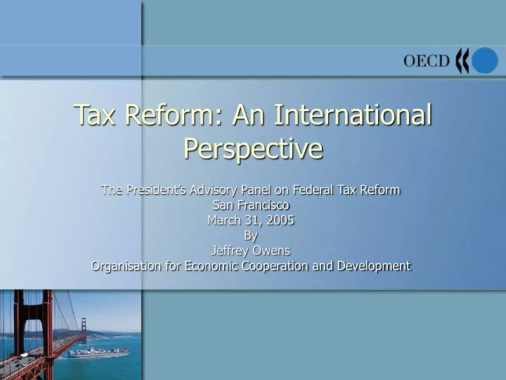 tax reform an international perspective