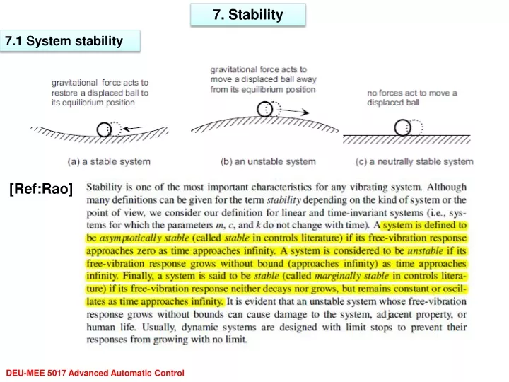 7 stability