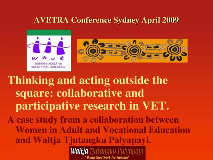 avetra conference sydney april 2009